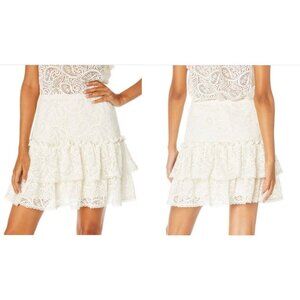 Robert Graham Marisol Ruffled Paisley Eyelet Skirt Size XS NWT